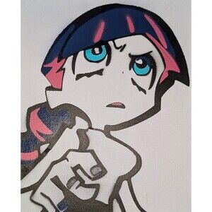 Panty & Stocking with Garterbelt Spray Paint Art Piece
